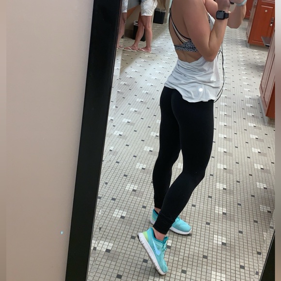 Nike Free Run Aqua & Lime Green Training Shoes - Picture 9 of 9